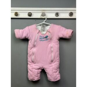 Baby Merlins Magic Sleepsuit Pink Swaddle Sack Sleepwear Large 6-9 Months